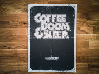 'Coffee, Doom & Sleep' Print - mangobeard