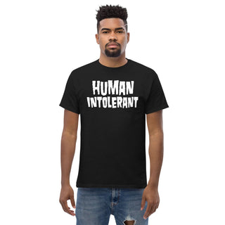 Human Intolerant Heavy Cotton T-Shirt - mangobeard