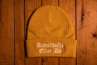 Kanelbulle Eller Dö Ribbed knit beanie - mangobeard