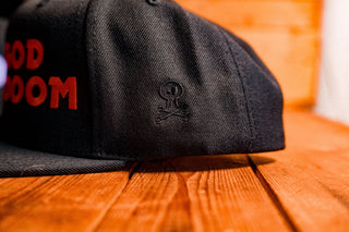 No God Only Doom Snapback Hat - mangobeard