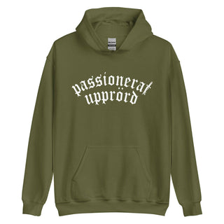 Passionerat Upprörd Unisex Hoodie - mangobeard