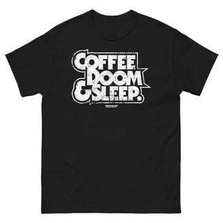 Coffee, Doom & Sleep Men's heavyweight tee - mangobeard