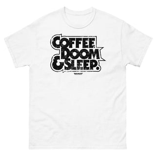 Coffee, Doom & Sleep Men's heavyweight tee - mangobeard