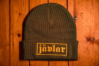 Jävlar Recycled Cuffed Beanie - mangobeard