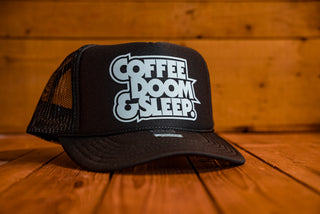 Coffee, Doom & Sleep - Trucker Cap - mangobeard