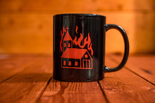 Church Burner - Collab Thomas V Jäger - Black Glossy Mug