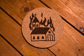 Church Burner - Coaster set - mangobeard