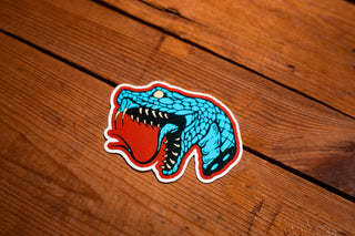 Blue viper sticker Mangobeard