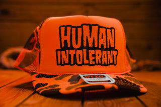 Neon Orange Camo - Exclusive - Trucker Cap - mangobeard