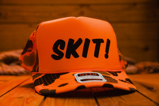 Neon Orange Camo - Exclusive - Trucker Cap - mangobeard