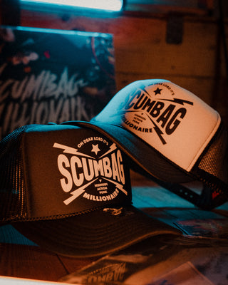 Scumbad Millionaire Trucker cap Made by Mangobeard Design Company