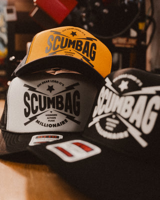 Scumbag millionaire Trucker cap by Mangobeard