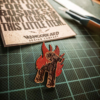 Burning Goat - Pin - mangobeard