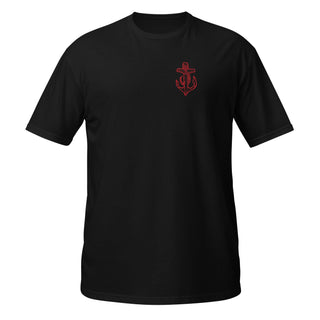 BVSC Logo Backprint - B/R - Unisex T-Shirt - mangobeard