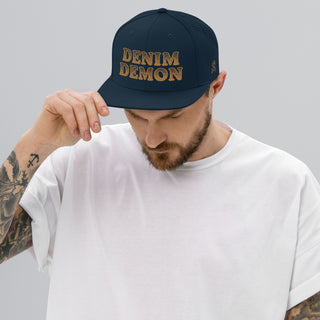 Denim Demon - Snapback Hat - mangobeard