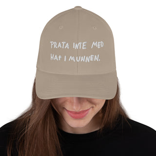 Prata Inte Med Hat I Munnen Structured Twill Cap - mangobeard