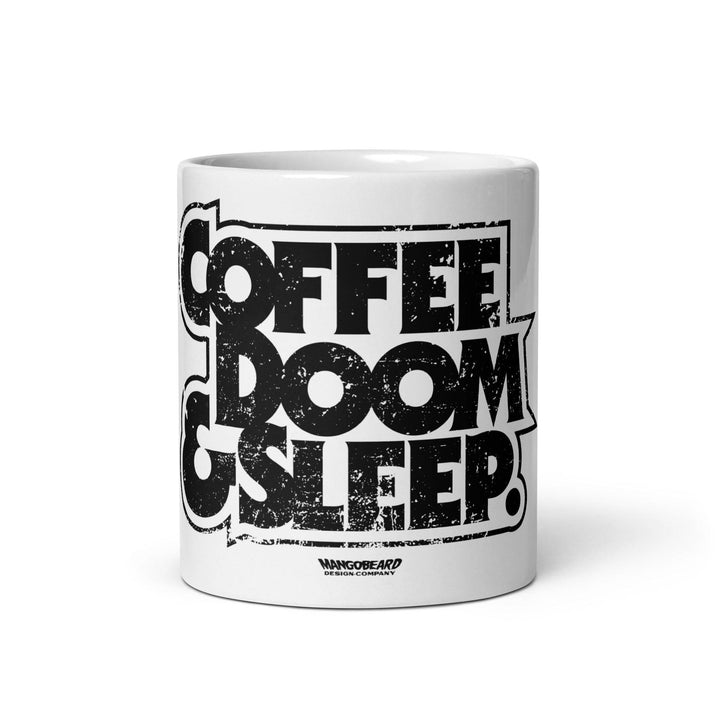Coffee, Doom & Sleep 11oz Mug - mangobeard