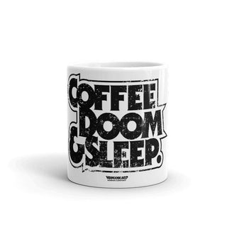 Coffee, Doom & Sleep 11oz Mug - mangobeard