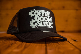 Coffee, Doom & Sleep - Trucker Cap - mangobeard