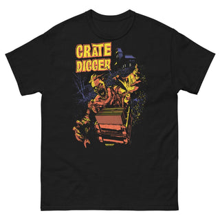 Crate Digger Frontprint Heavy Cotton T-Shirt - mangobeard