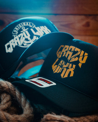 Trucker caps for the swedish glam rockband Crazy lixx by Mangobeard