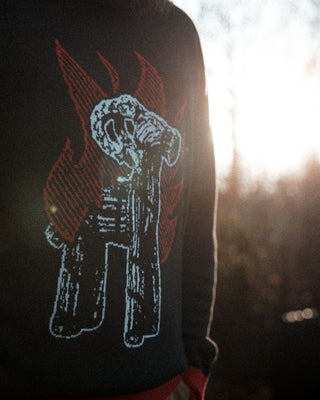 Custom Goat Burner Knitted Sweater - mangobeard