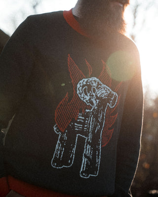 Custom Goat Burner Knitted Sweater - mangobeard