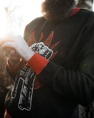 Custom Goat Burner Knitted Sweater - mangobeard