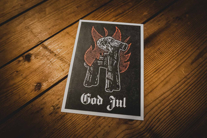 Goat Burner Christmas Cards - mangobeard