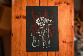 Goat Burner Print - mangobeard