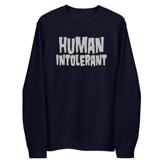 Human Intolerant Embroidered Unisex eco sweatshirt - mangobeard