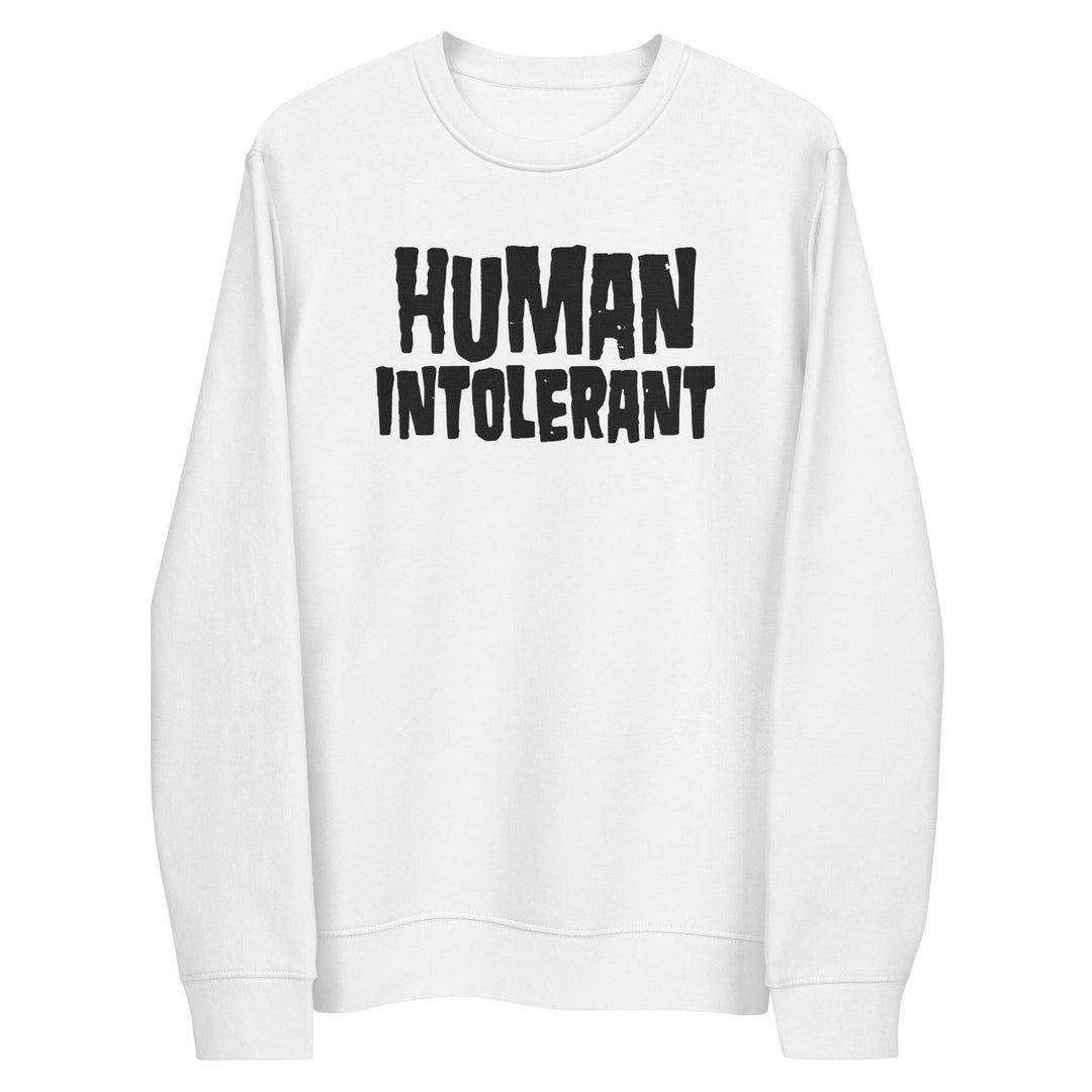 Human Intolerant Embroidered Unisex eco sweatshirt - mangobeard
