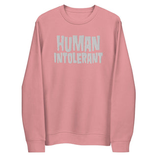 Human Intolerant Embroidered Unisex eco sweatshirt - mangobeard