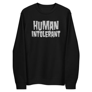 Human Intolerant Embroidered Unisex eco sweatshirt - mangobeard