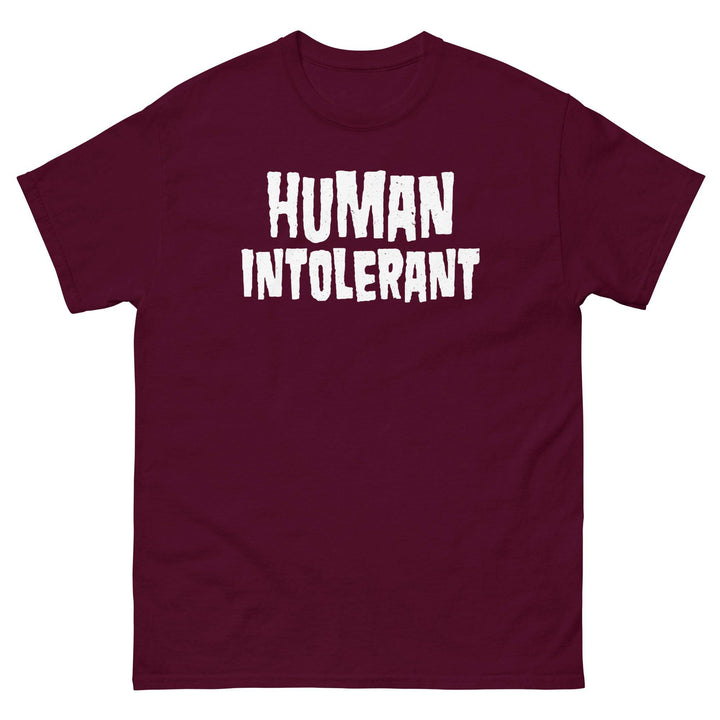 Human Intolerant Heavy Cotton T-Shirt - mangobeard