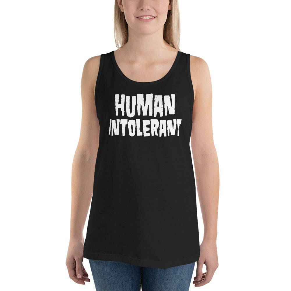 Human Intolerant - Unisex Tank Top - mangobeard