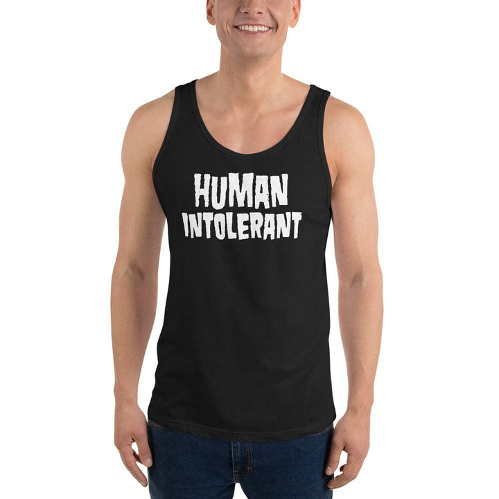 Human Intolerant - Unisex Tank Top - mangobeard