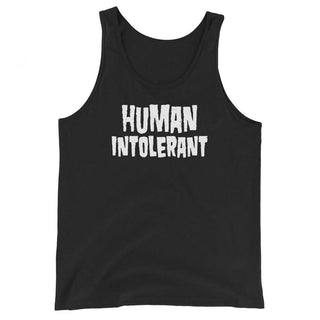 Human Intolerant - Unisex Tank Top - mangobeard