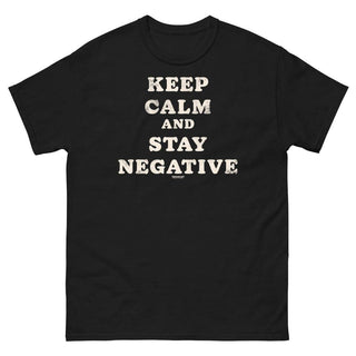 Keep calm and stay negative Heavy Cotton T-Shirt - mangobeard