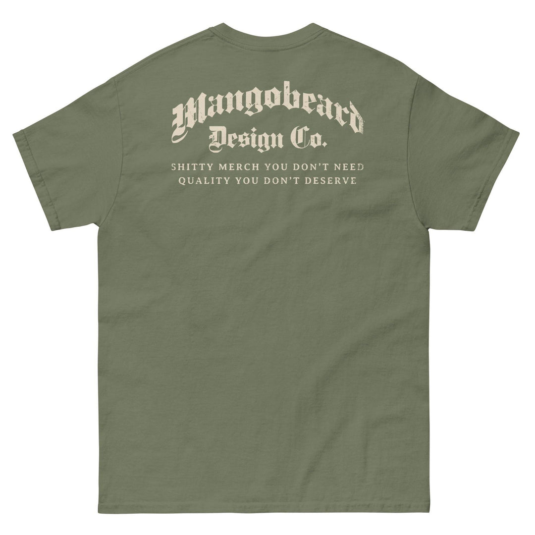 Mangobeard Design Co - Blackletter Shop Heavy Cotton T-Shirt - mangobeard