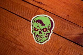 MMC - 005 - Green Skull - Sticker - mangobeard