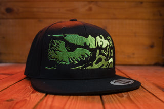 Monster Eyes Snapback Hat - mangobeard