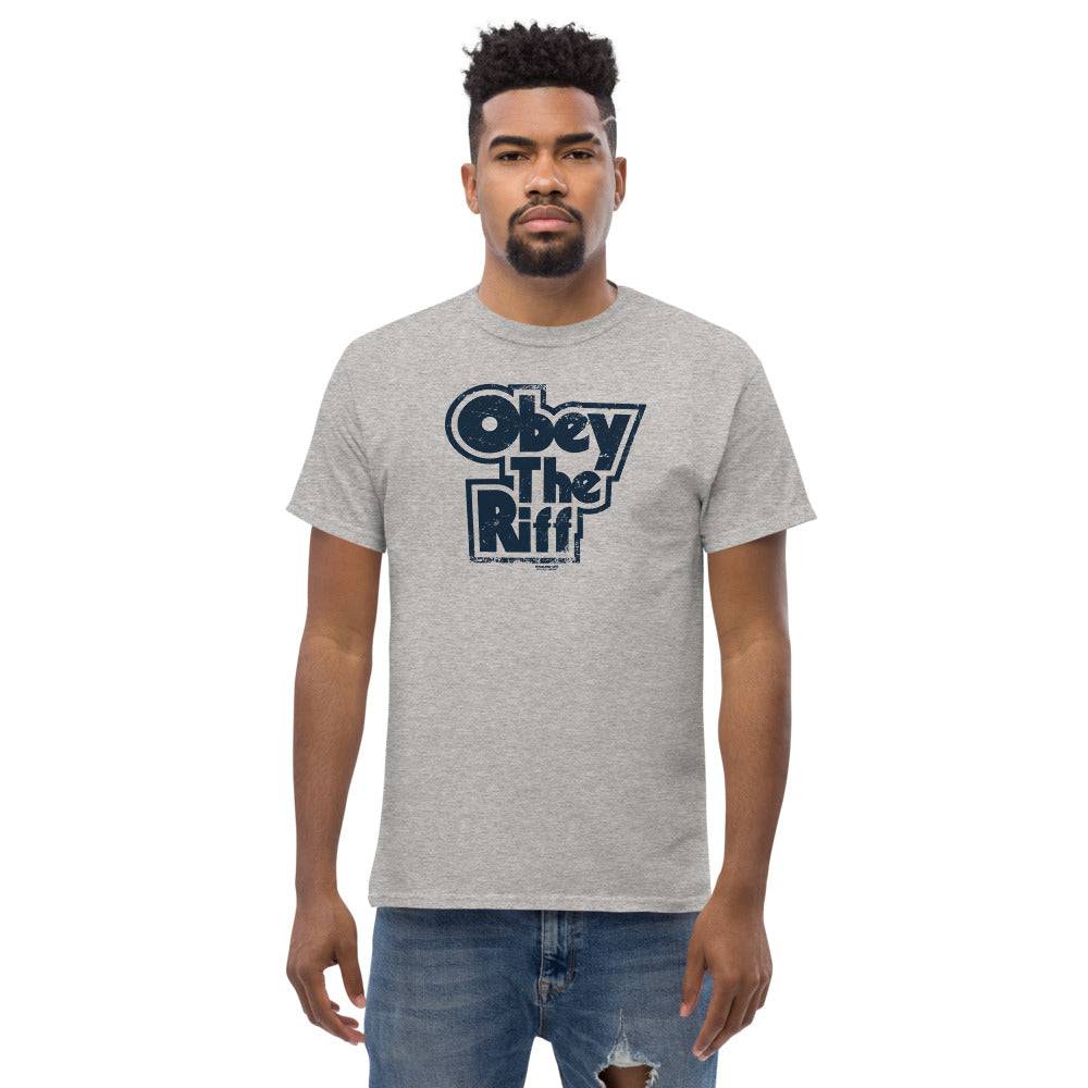 Obey The Riff Heavy Cotton T-Shirt - mangobeard