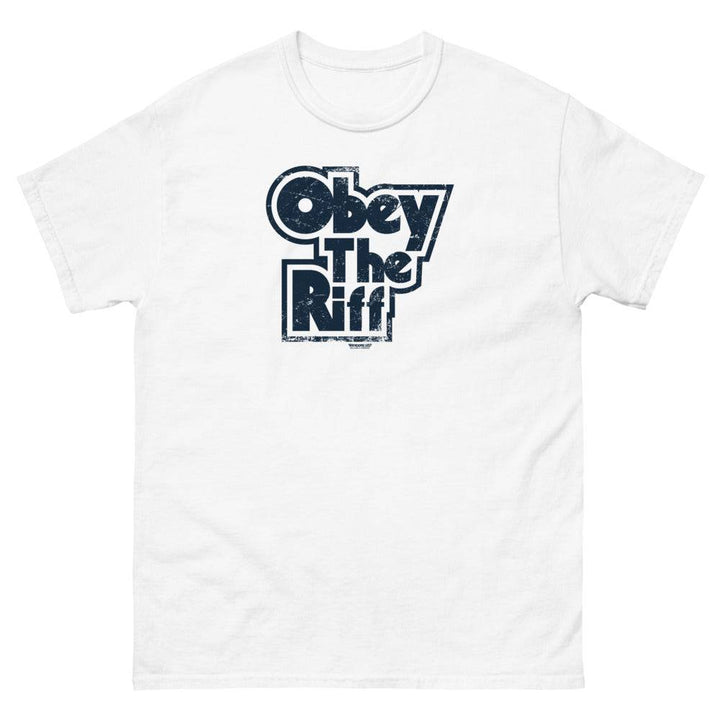 Obey The Riff Heavy Cotton T-Shirt - mangobeard