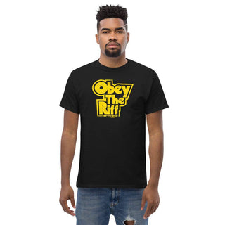 Obey The Riff Heavy Cotton T-Shirt - mangobeard