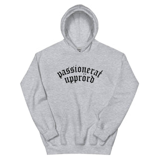 Passionerat Upprörd Unisex Hoodie - mangobeard