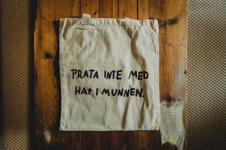 Prata Inte Med Hat I Munnen - Tote Bag - mangobeard