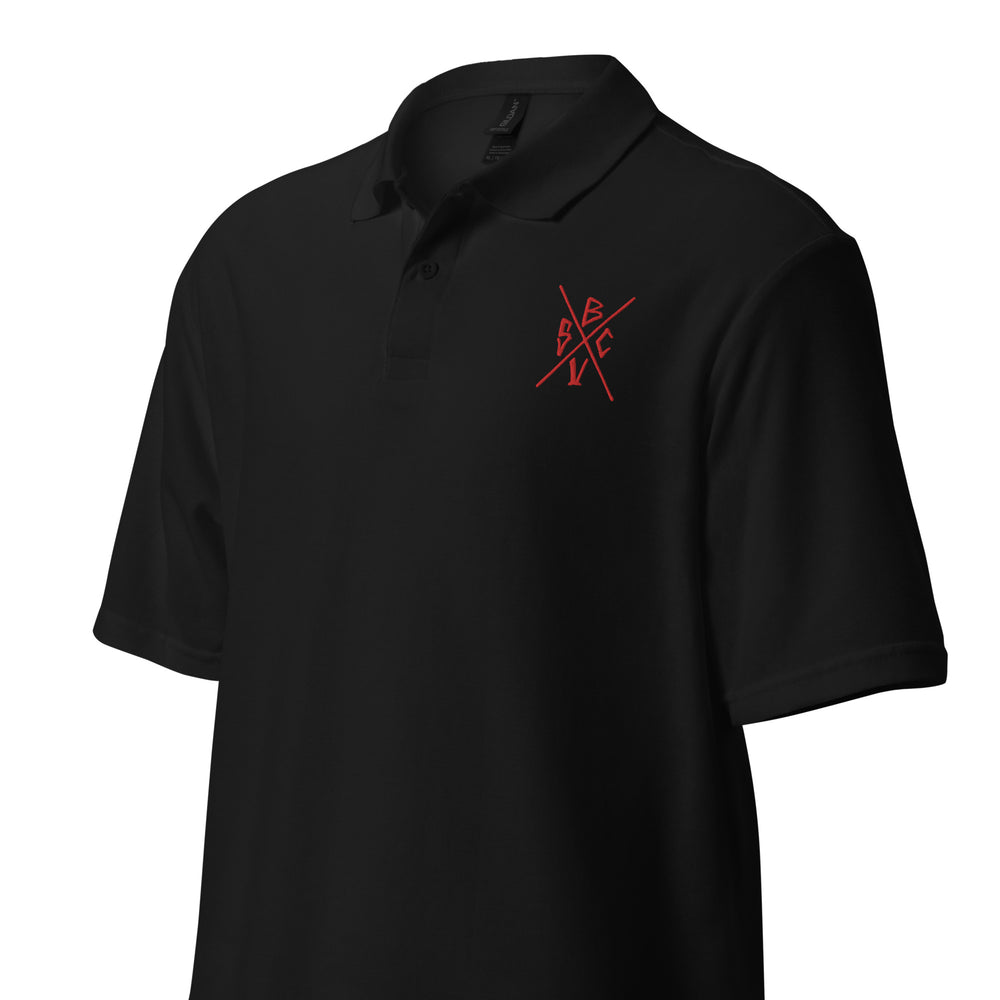 BVSC X-factor - B/R - Unisex pique polo shirt - mangobeard