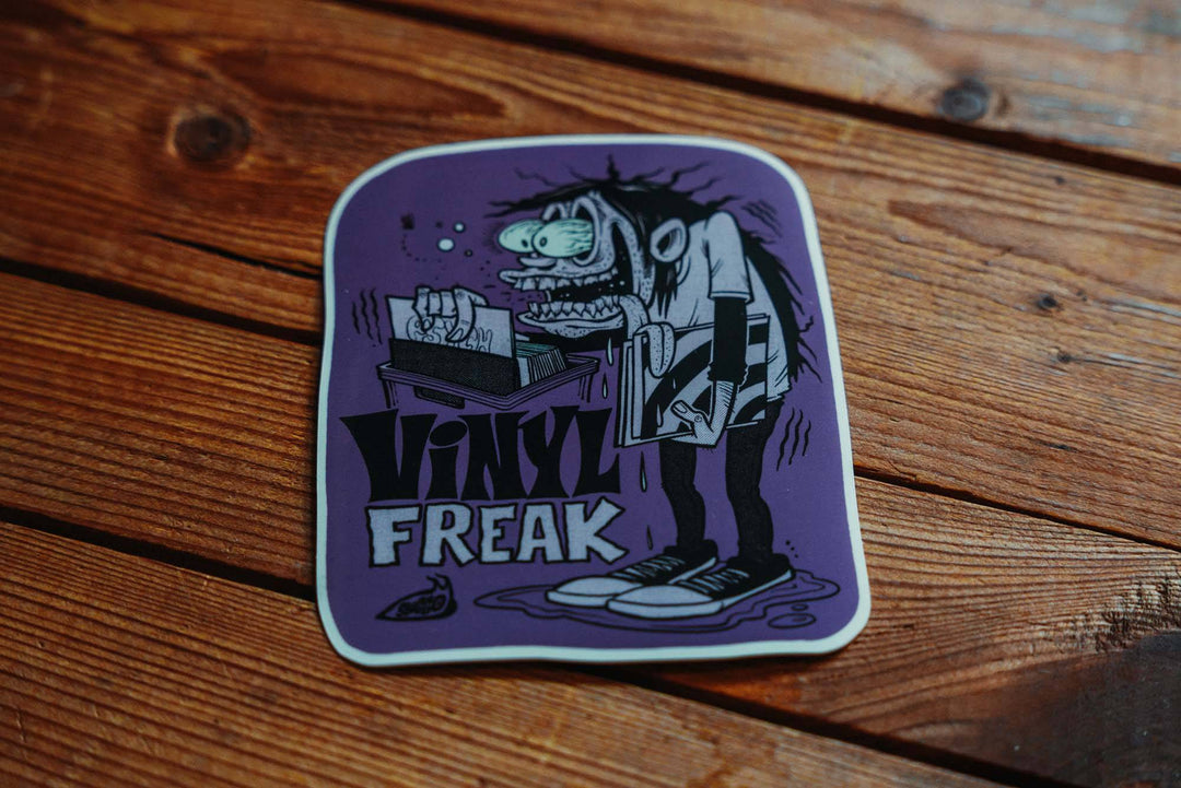 Vinyl Freak - CosmikMango - Sticker - mangobeard