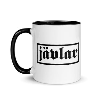 jävlar 11oz Mug with Color Inside - mangobeard